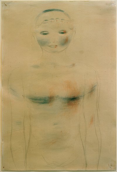 Meia figura frontal. Da série rosa de Otto Meyer Amden