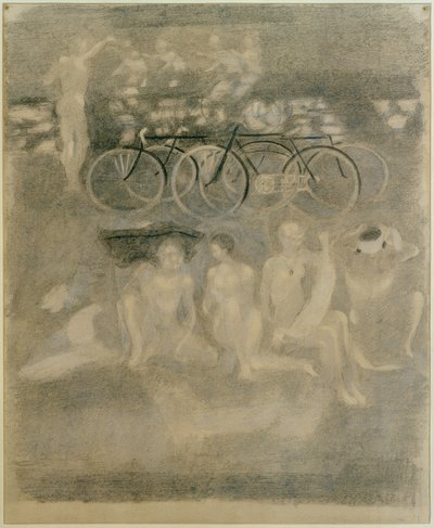 Ciclista em repouso de Otto Meyer Amden