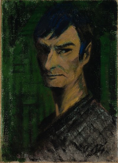 Auto-retrato da esquerda de Otto Mueller
