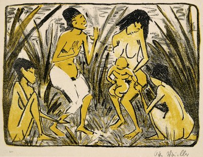 Descoberta de Moisés, 1920 de Otto Mueller
