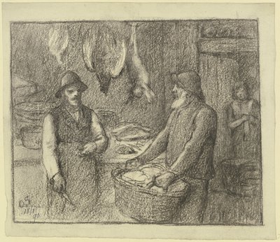 No comerciante de carne de veado de Otto Scholderer