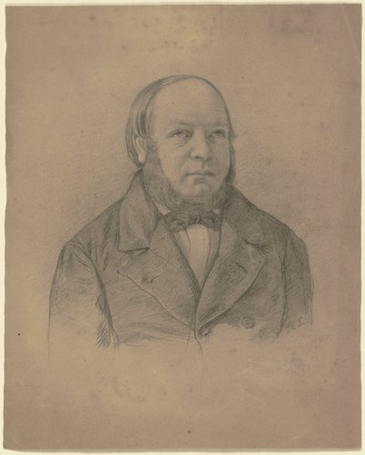 Retrato de Johann Christof Scholderer, o pai do artista de Otto Scholderer