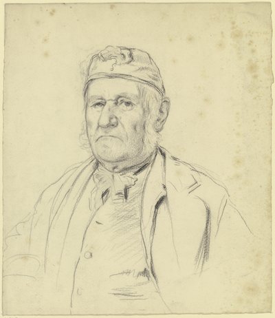 Retrato do velho moleiro de Streatley (?) de Otto Scholderer