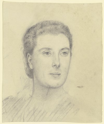 Retrato de uma dama (Margret Freebody?) de Otto Scholderer