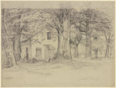 Casa por detrás das árvores de Otto Scholderer