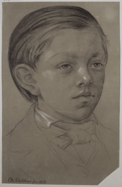 Retrato infantil de Wilhelm Amandus Beer de Otto Scholderer