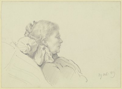Luise Scholderer a ler de Otto Scholderer