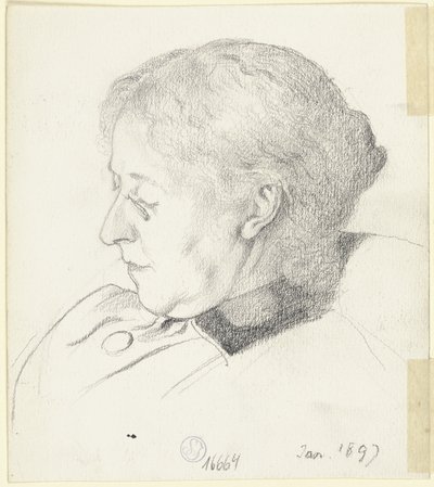 Luise Scholderer a dormir de Otto Scholderer
