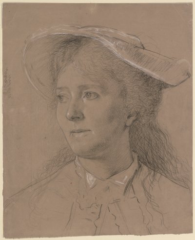 Retrato de Luise Scholderer de Otto Scholderer
