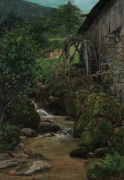 Moinho da Floresta Negra em Kirnbach perto de Schiltach de Otto Scholderer