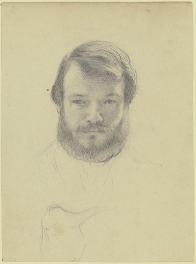 Auto-retrato do artista de Otto Scholderer