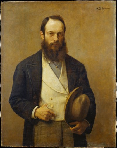 Autorretrato de Otto Scholderer