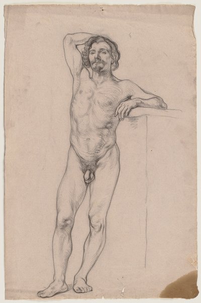 Nu masculino de pé de Otto Scholderer