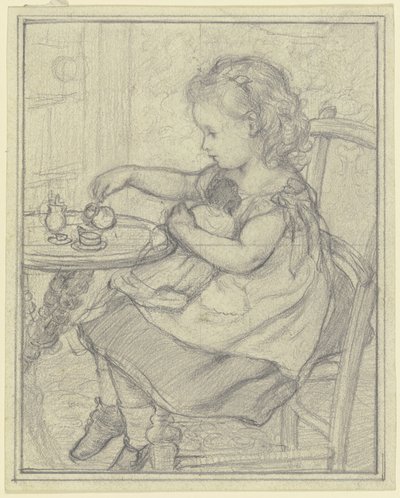 «Chá com Püppi» de Otto Scholderer