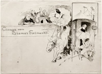 Saudações de Bremen Freimarkt de Otto Ubbelohde