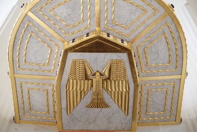 Igreja do Espírito Santo Am Steinhof (Igreja Leopld), Viena, Áustria (foto) de Otto Wagner