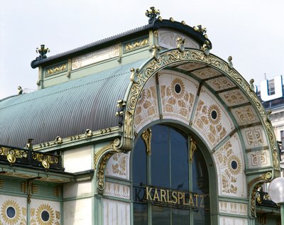 O Pavilhão Otto Wagner em Karlsplatz de Otto Wagner