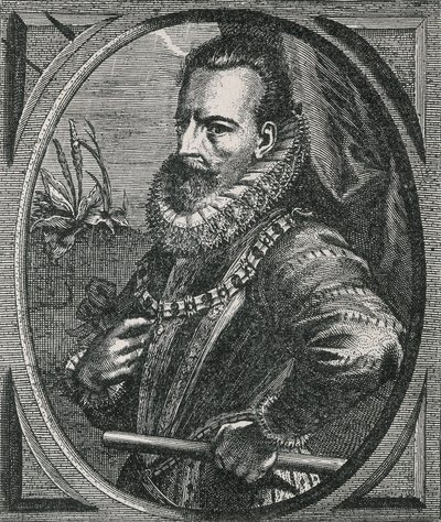 Retrato do condomínio Alexander (Alessandro) Farnese, Duque de Parma, governador dos Países Baixos (1545-1592), depois de Otto van Veen (1556-1629) (gravura) de Otto van Veen