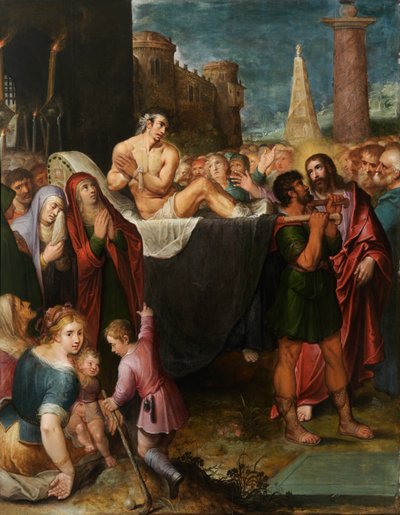 Renascimento do Jovem de Nain (óleo sobre painel) de Otto van Veen