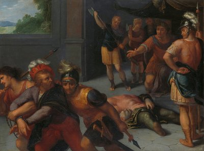 A Decapitação de Cláudio Paulus e a Captura de Júlio Civilis
Decapitação de Julius Paulus e Prisão de Claudius Civilis
uma de uma série de doze sobre a Insurreição dos Batávios contra os Romanos de Otto van Veen