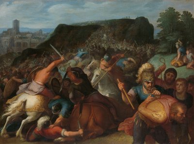 Valentinus Prisioneiro Levado
Valentinus é levado prisioneiro
uma de uma série de doze sobre a Insurreição dos Batávios contra os Romanos de Otto van Veen