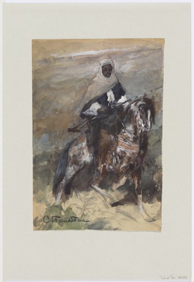 Cavalgando beduíno de Otto von Faber du Faur