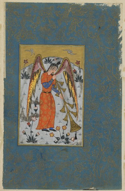 O Anjo Israfil, c.1580-90 de Ottoman School
