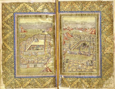 Vistas de Meca e Medina, c.1794-5 de Ottoman School