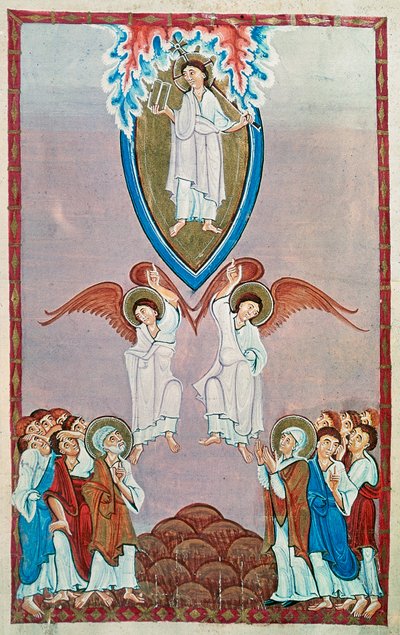 Ms 91 f.96 Ascension de Ottonian