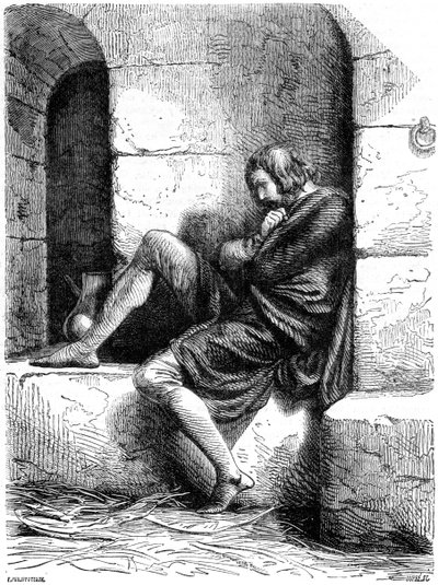 Robert da Normandia, um prisioneiro no castelo de Cardiff, século XIX. de Oupre