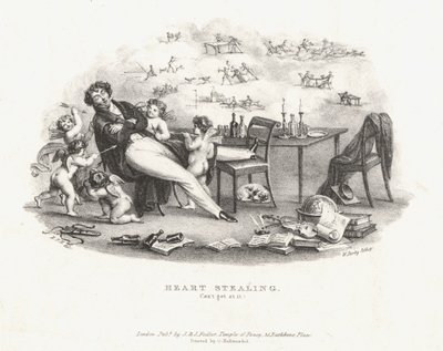 Roubo de Coração. Não consigo chegar lá (litho) de Owen (attr.to) Jones
