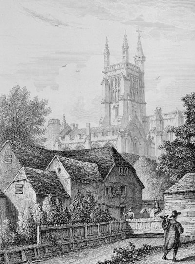 Torre da faculdade, biblioteca e moinho Winchester, c.1830 de Owen Brown Carter