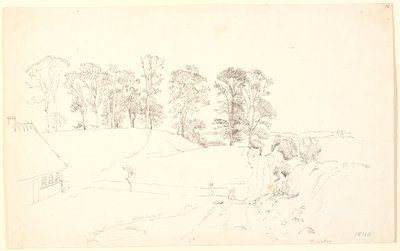 Paisagem com árvores. de P.C. Skovgaard