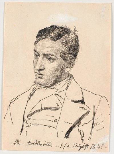 Retrato do pintor Carlo Dalgas. de P.C. Skovgaard