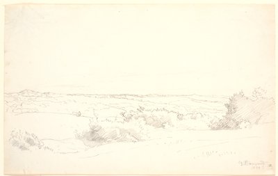 Vista de uma paisagem montanhosa. de P.C. Skovgaard