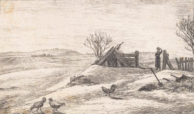 Paisagem de inverno perto de Vejby de P.C. Skovgaard