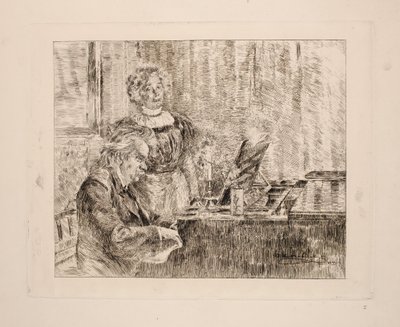Edvard e Nina Grieg ao piano de Peder Severin Krøyer