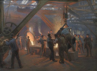 A Fundição de Ferro, Burmeister e Wain de Peder Severin Krøyer
