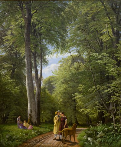 Floresta de faias em maio. Motivo de Iselingen. de P. C. Skovgaard