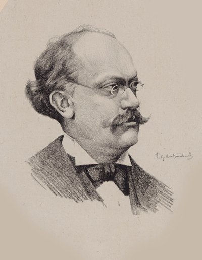 Retrato do compositor Charles Lecocq 1832-1918. de P. G. Archainbaud