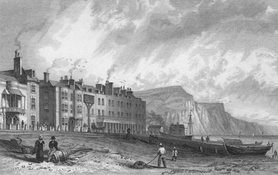 O hotel de York, e biblioteca, Sidmouth, 1832. de P. Heath