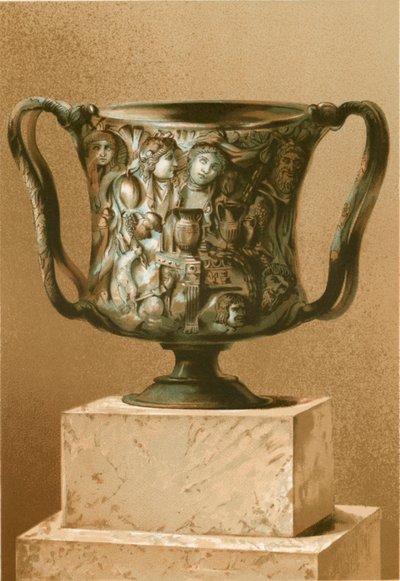 Taça trabalhou em sardonyx oriental de P. Sellier