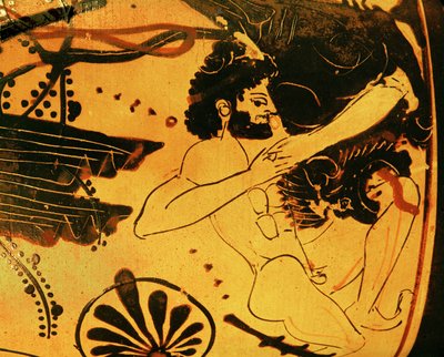 Heracles mata o leão ... de Painter Diosphos