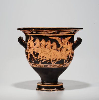Sino-krater ático de figura vermelha, c.390-370 AC de Painter of London F64