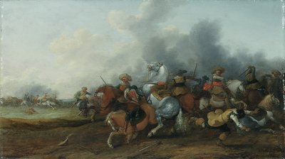Uma escaramuça de cavalaria, 1632 de Palamedes Palamedesz
