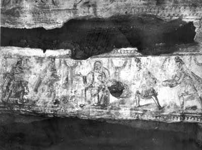 Adoração dos Magos (pintura de parede) de Paleo Christian