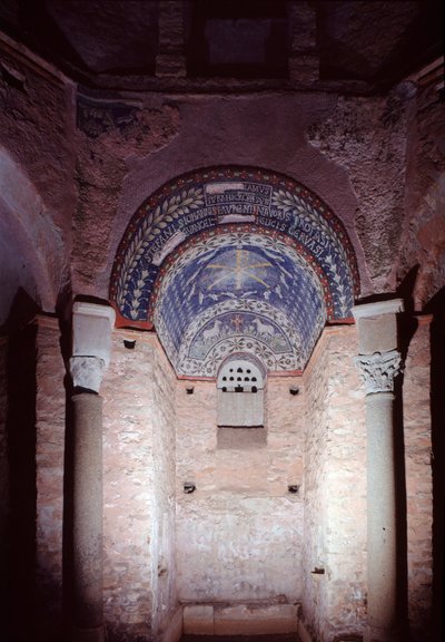 Nicho com mosaico, século V-6 de Paleo Christian