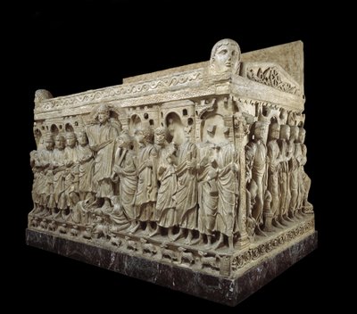 Sarcófago de Flavius Stilicho, c.359-408 (mármore) de Paleo Christian