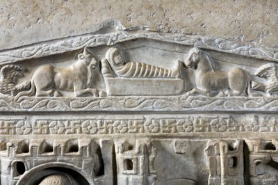 O sarcófago de Stilicho (mármore) de Paleo Christian