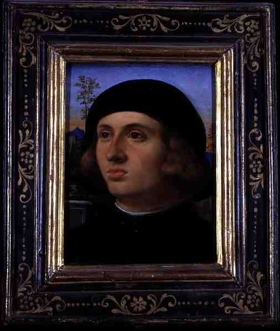 Retrato de um Jovem (óleo sobre tela) de Palma Il Giovane